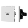Механизм HDMI розетки SCT-NOBE-MHD1-SFPL-WH (Arlight, Белый кварц)