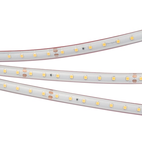 Лента светодиодная RTW 2-5000PS 24V Warm3000 (2835, 80 LED/m, LUX) (Arlight, 6 Вт/м, IP67)