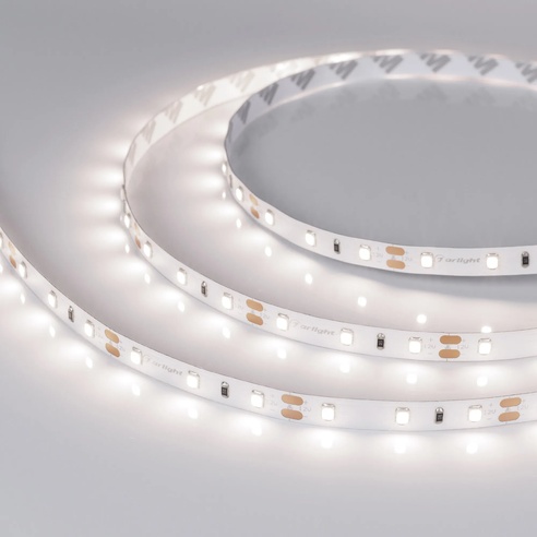 Лента светодиодная RT-A60-8mm 12V Day4000 (4.8 W/m, IP20, 2835, 5m) (Arlight, Открытый)