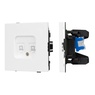 Механизм компьютерной розетки двойной SCT-TENDO-MPC2-PL-WH (RJ-45, CAT6) (Arlight, -)