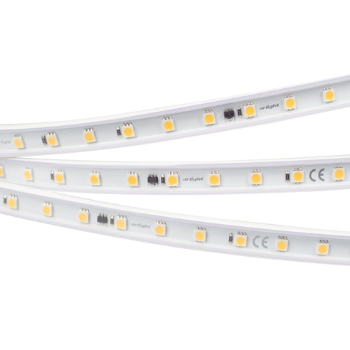 Лента светодиодная ARL-50000PV-230V Day4000 (5060, 54 LED/m, WP2) (Arlight, 8 Вт/м, IP65)