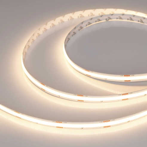 Лента светодиодная COB-X420-10mm 24V Warm2700 (4.8 W/m, IP20, 15m) (Arlight, 5 лет)