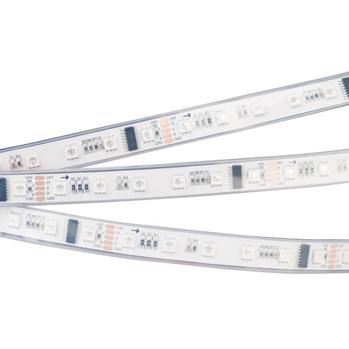 Лента светодиодная DMX-5000P-5060-60 24V Cx6 RGB (14mm, 12.5W, IP66) (Arlight, Закрытый, IP66)