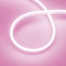 Лента светодиодная герметичная AURORA-PS-A120-12x6mm 24V Pink (10 W/m, IP65, 2835, 5m) (Arlight, Силикон)