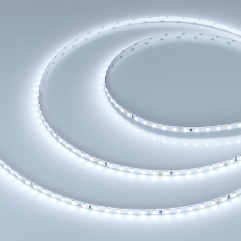 Лента светодиодная RT-A120-5mm 24V White6000 (9.6 W/m, IP20, 2835, 5m) (Arlight, 9.6 Вт/м, IP20)