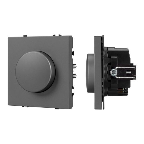 Механизм светорегулятора SWT-NOBE-DLR-SFPL-GR (250V, 300W) (Arlight, Серый базальт)