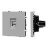Механизм компьютерной розетки SCT-NOBE-MPC1-SFPL-IS (RJ-45, CAT6) (Arlight, Никель)