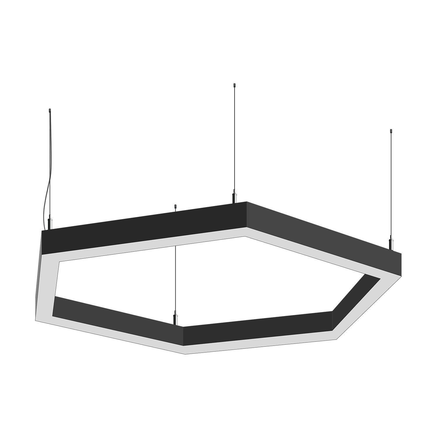 Светодиодный фигурный светильник MS-HEX-O Шестиугольник 6x500mm 110W  3000/4000/6000К