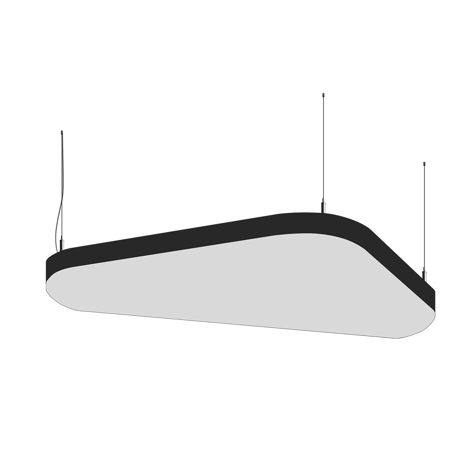 Cветодиодный фигурный светильник MS-SOFT TRIO Трингл 1400mm 100W 3000/4000/6000K - изображение товара