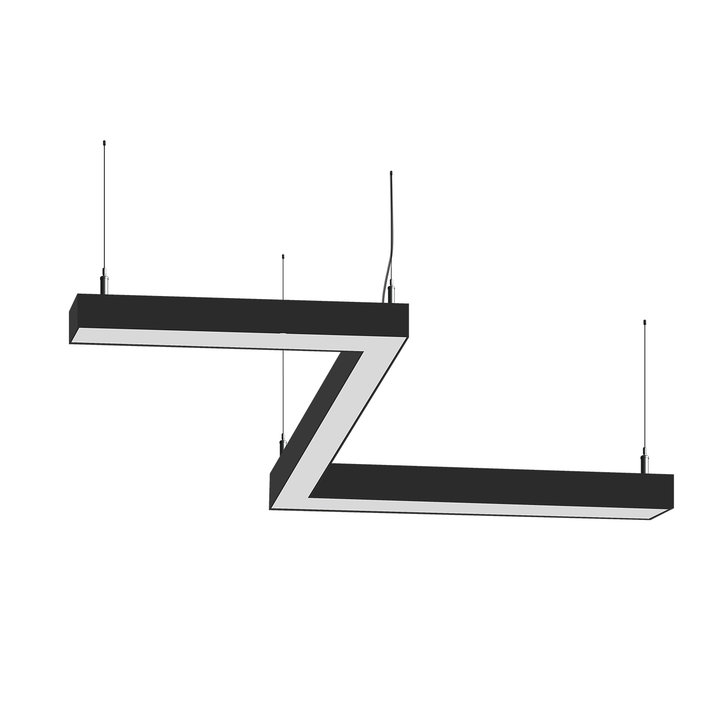 Cветодиодный фигурный светильник MS-ZIG Зигзаг 4x500mm 40W  3000/4000/6000К