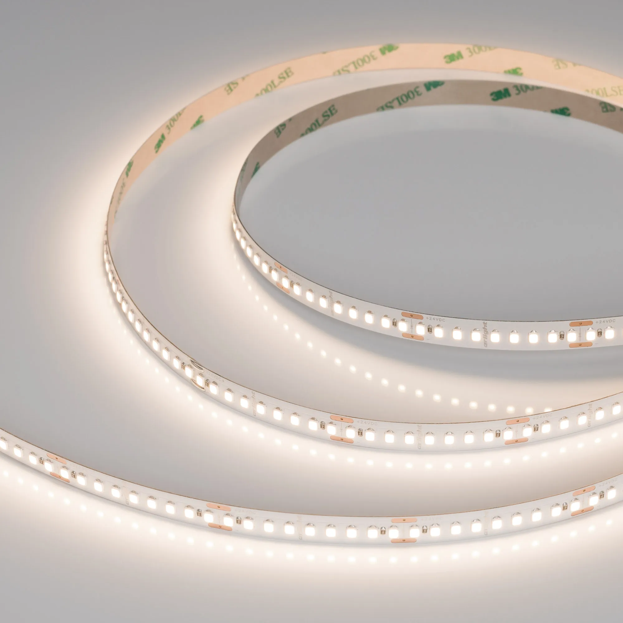 Лента светодиодная UL-A180-10mm 24V Warm3500 (12 W/m, IP20, 5m) (Arlight, высок.эфф.180 лм/Вт)