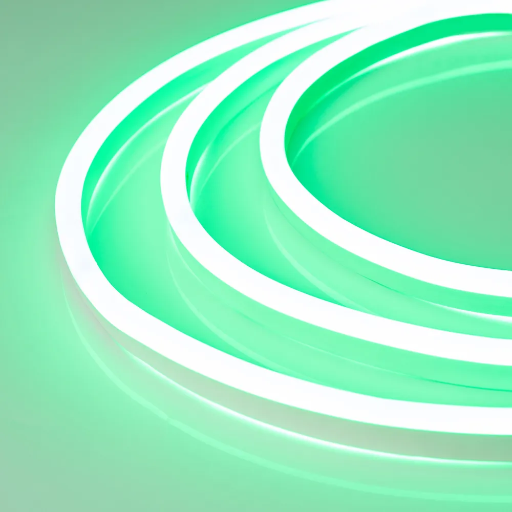 Гибкий неон ARL-NEON-1608GH-SIDE 24V Green (Arlight, 6 Вт/м, IP65) - изображение товара