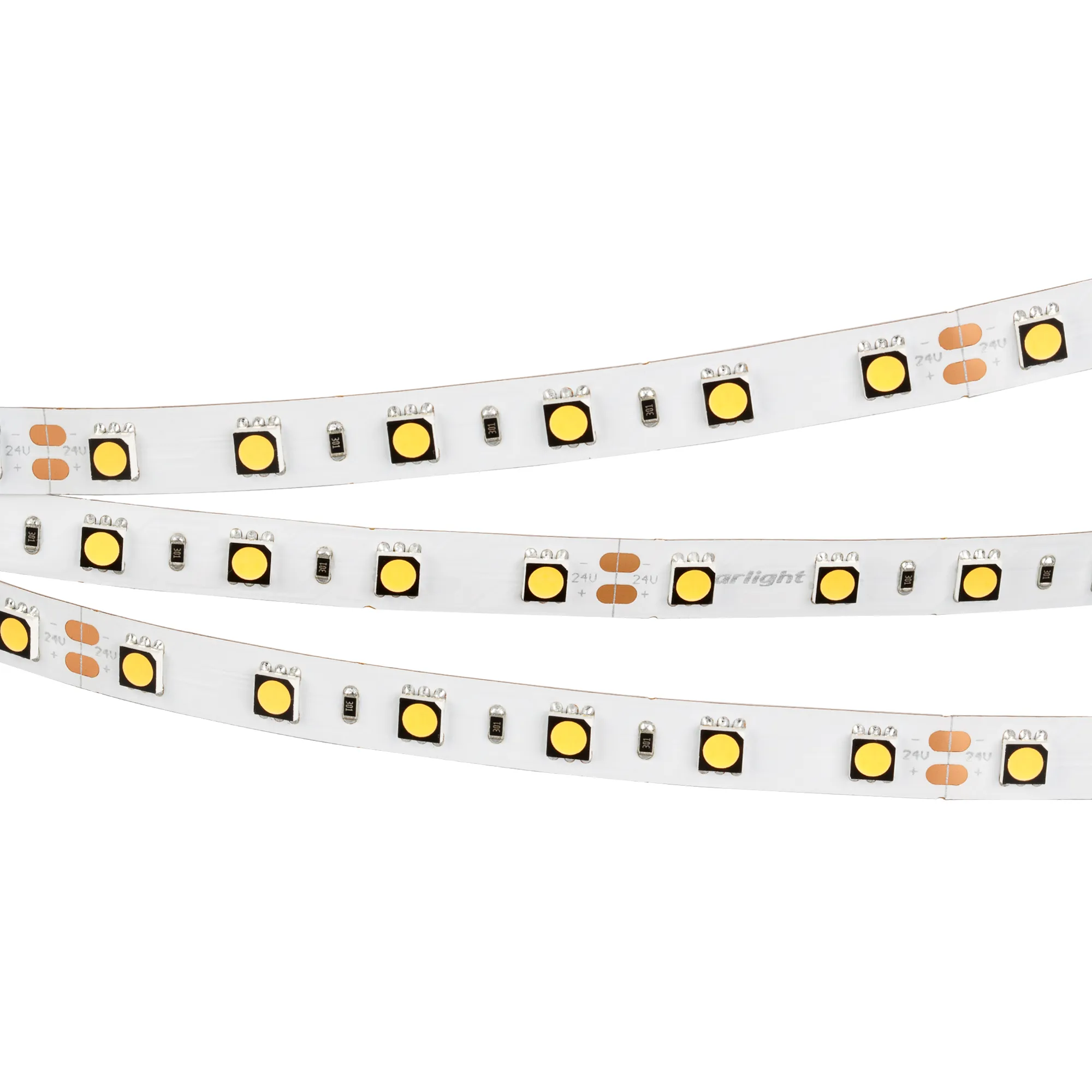 Лента светодиодная RT 2-5000 24V Day4000 2x(5060, 300 LED, CRI98) (Arlight, 14.4 Вт/м, IP20)