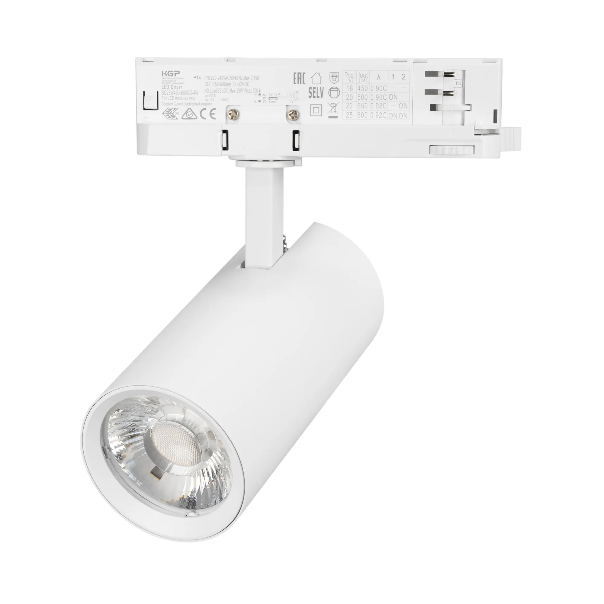 Светильник LGD-GERA-4TR-R74-20W Warm3000 (WH, 24 deg, 230V) (Arlight, IP20 Металл, 5 лет) - изображение товара