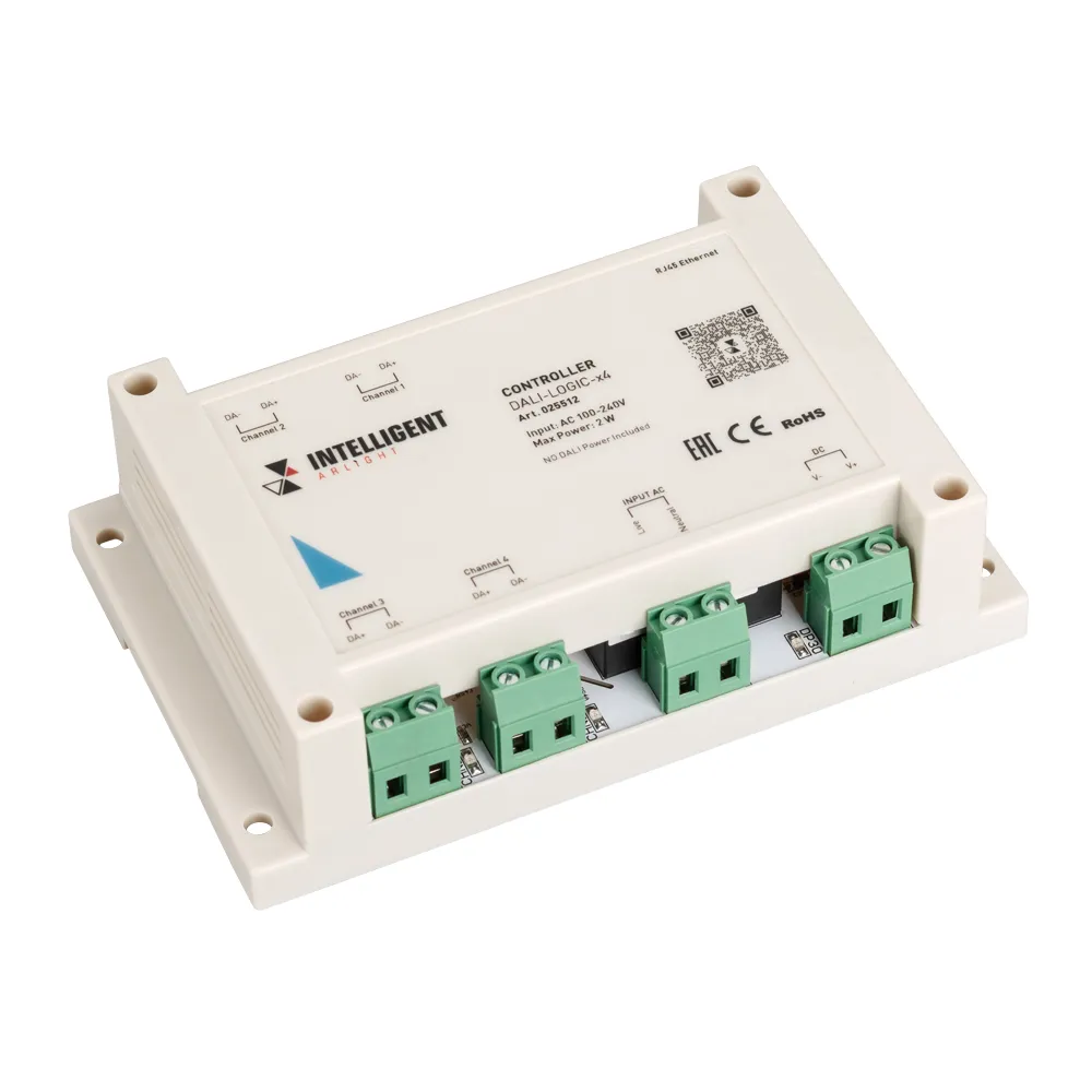 INTELLIGENT ARLIGHT Контроллер DALI-LOGIC-x4 (230B, Ethernet) (IARL, IP20 Пластик, 2 года) - изображение товара