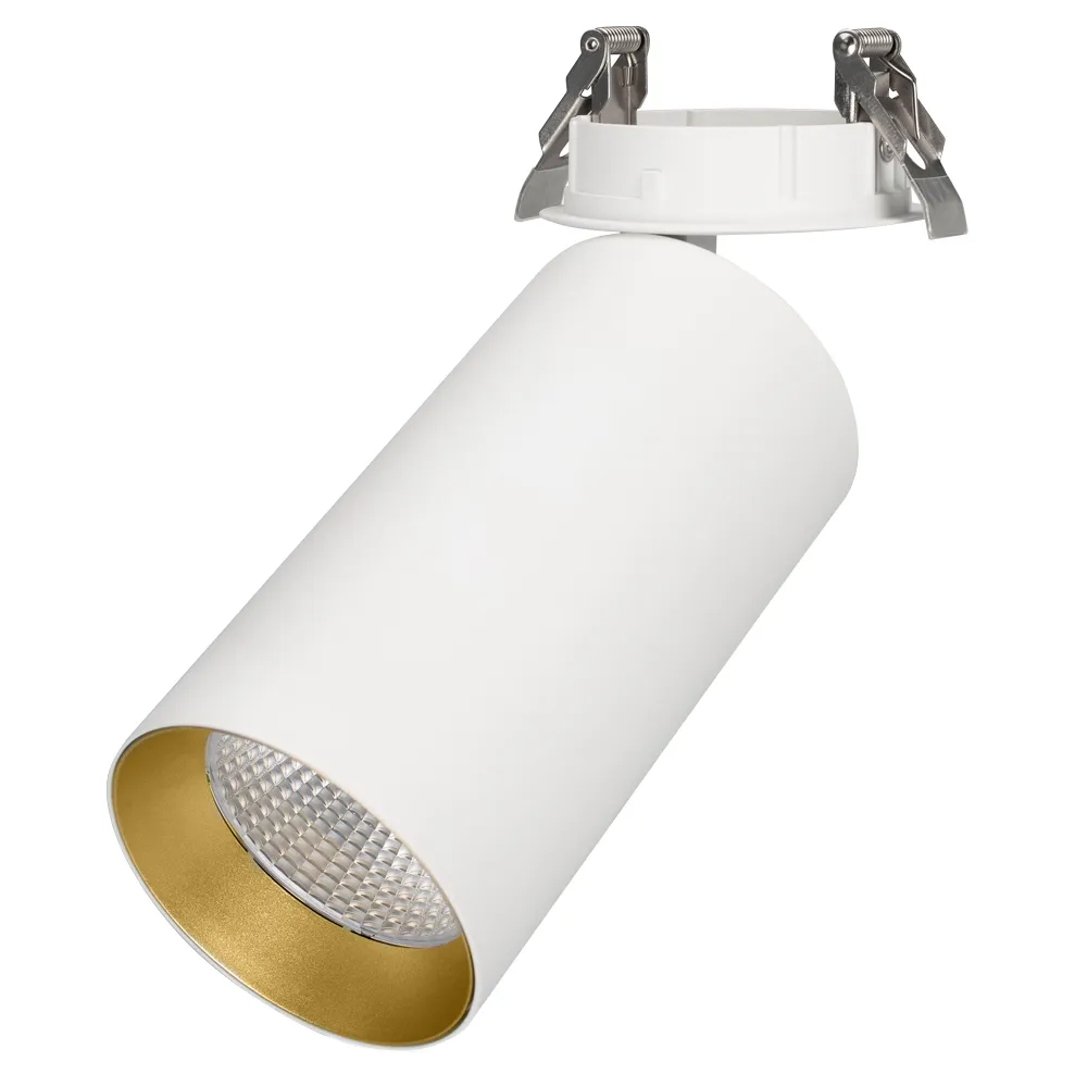 Светильник SP-POLO-BUILT-R95-25W Warm3000 (WH-GD, 40 deg) (Arlight, IP20 Металл, 3 года)