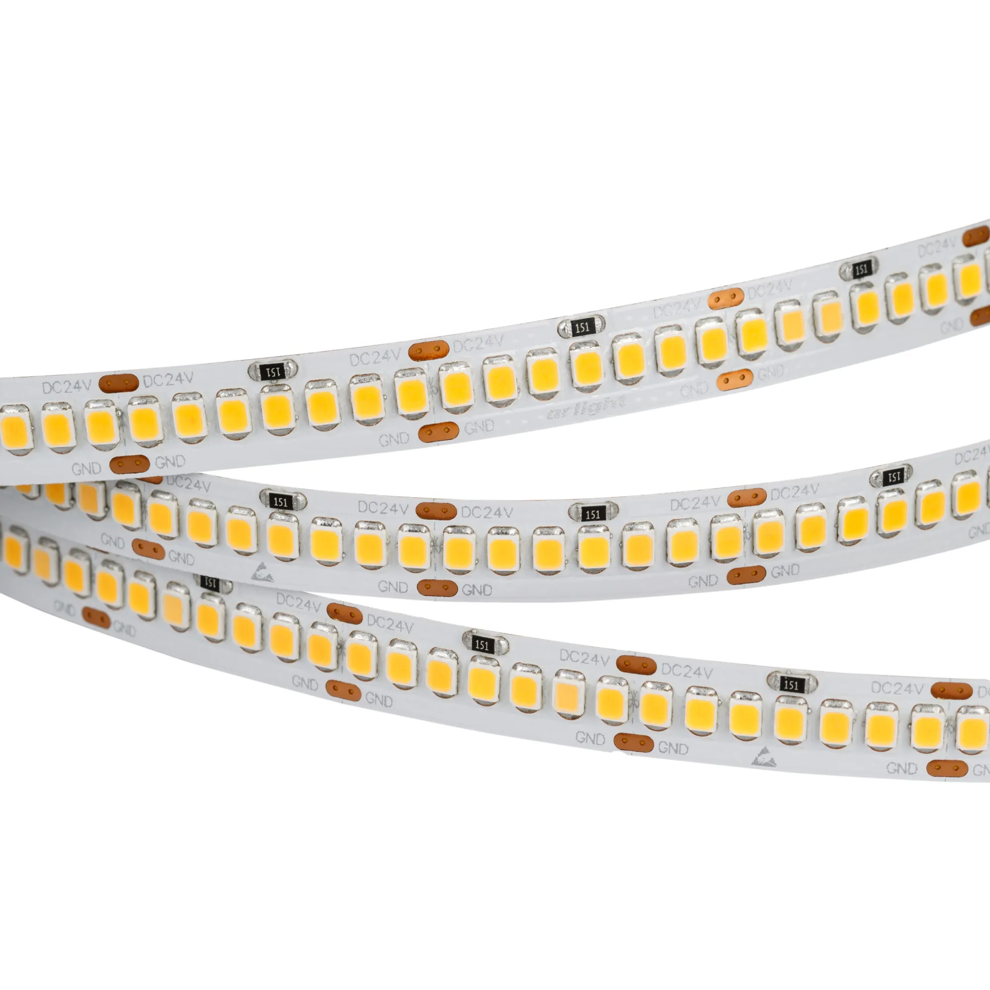 Лента светодиодная RT 2-5000 24V White6000 10mm (2835, 252 LED/m, LUX) (Arlight, 10 Вт/м, IP20) - изображение товара