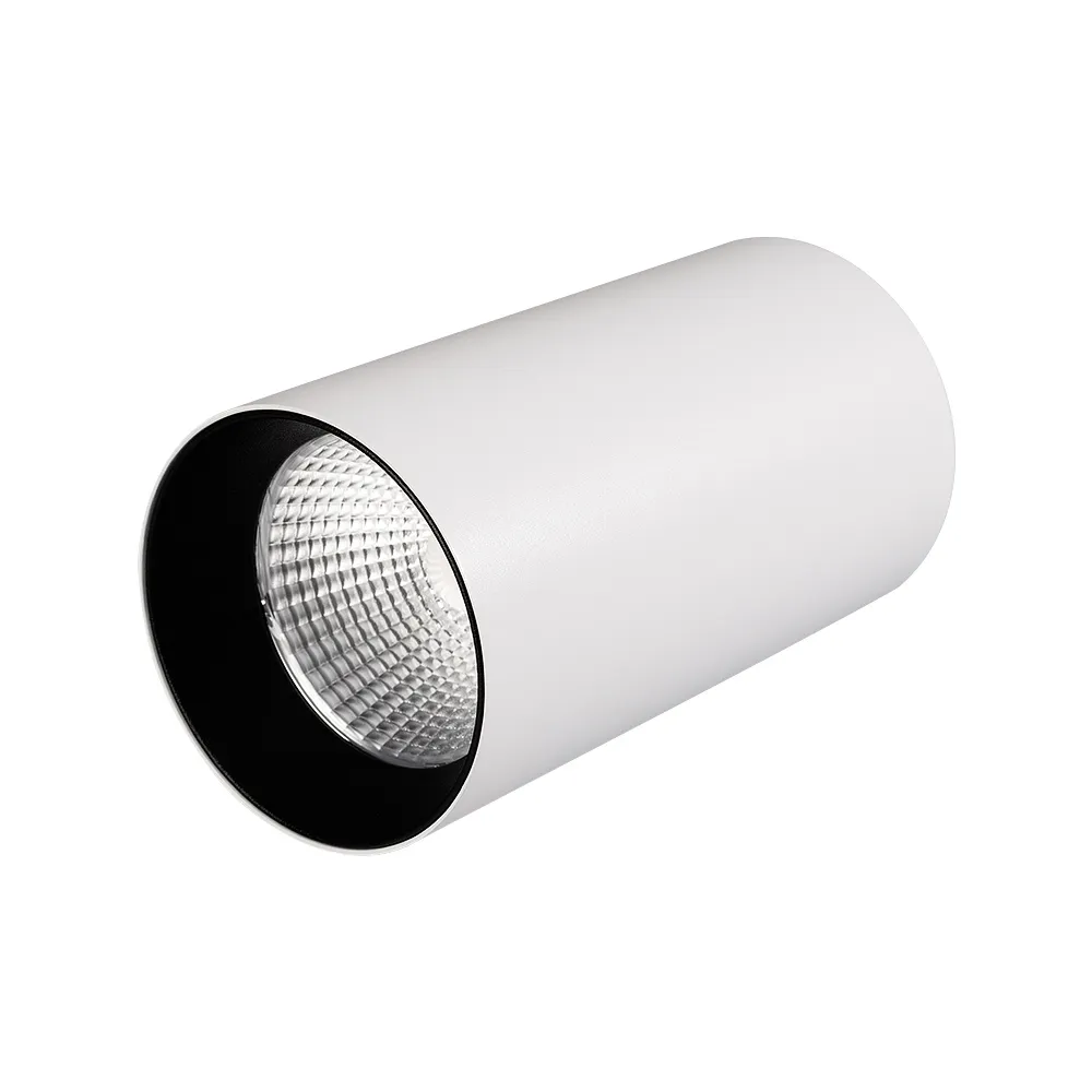 Светильник накладной SP-POLO-R85-1-15W Day White 40deg (White, Black Ring) (Arlight, IP20 Металл, 3 года)