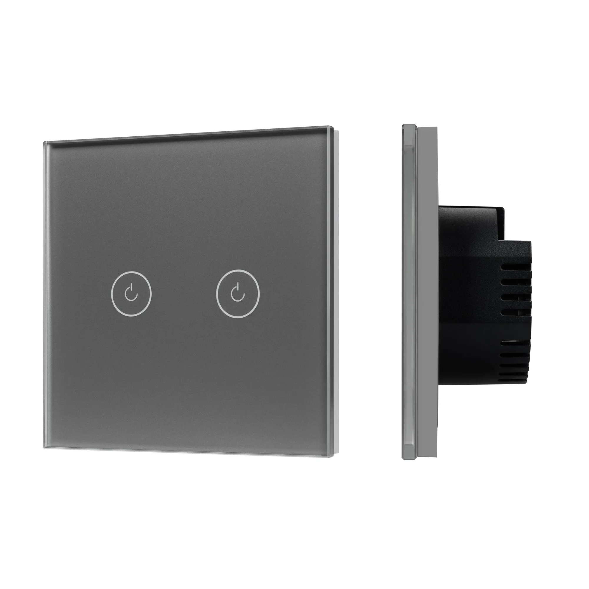 Выключатель сенсорный SWT-OMALI-S02-ZB-GR (250V, 10A, Zigbee) (Arlight, Стекло)