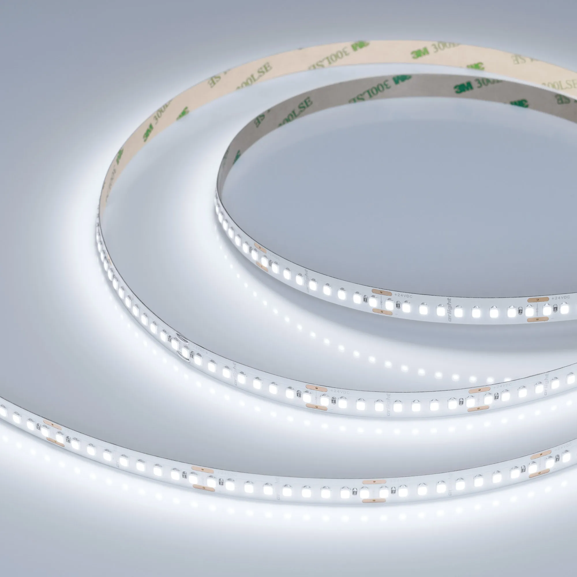Лента светодиодная UL-A180-10mm 24V White6000 (12 W/m, IP20, 5m) (Arlight, высок.эфф.180 лм/Вт)