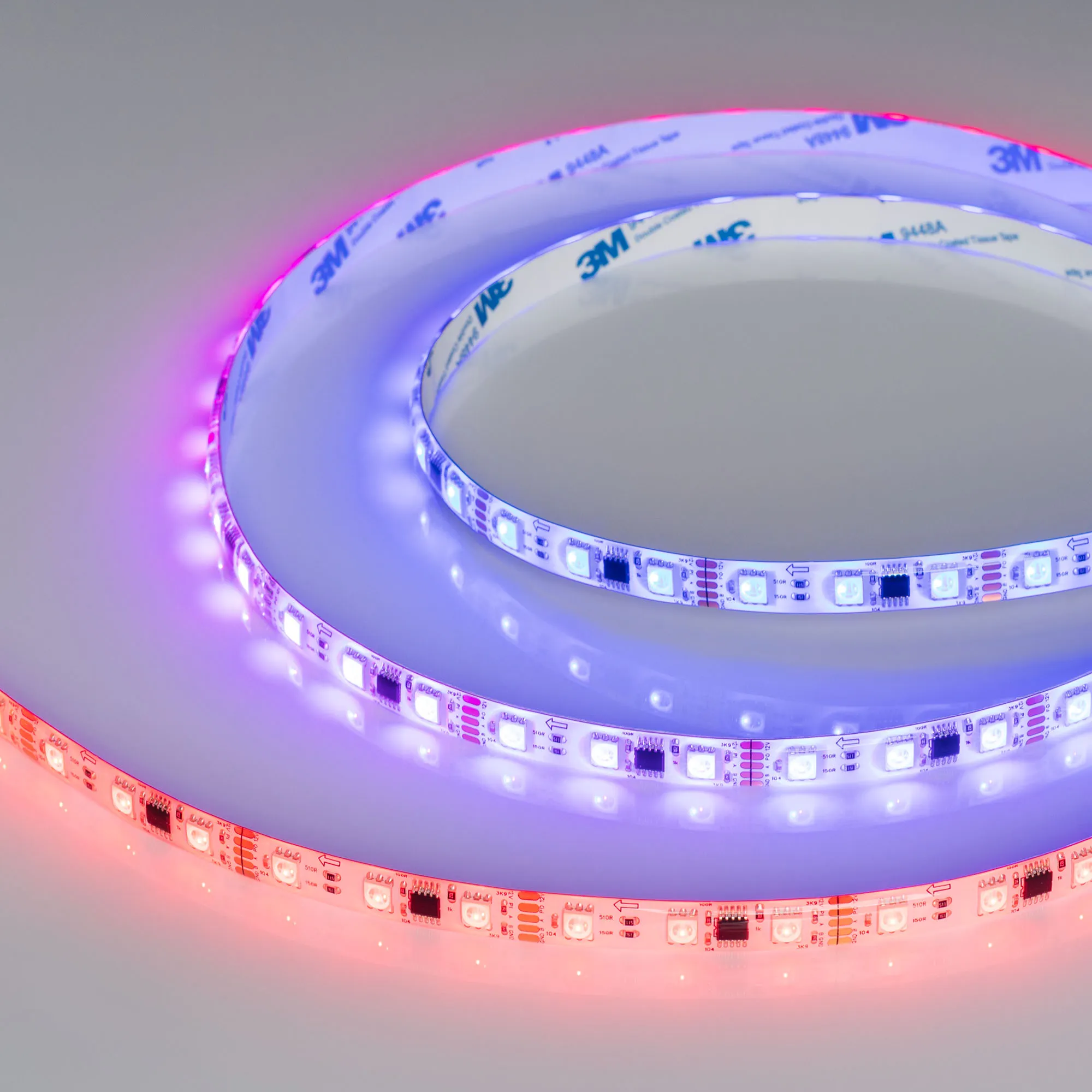 Лента светодиодная герметичная DMX-SE-B60-10mm 12V RGB-PX3 (14 W/m, IP65, 5060, 5m) (Arlight, -)