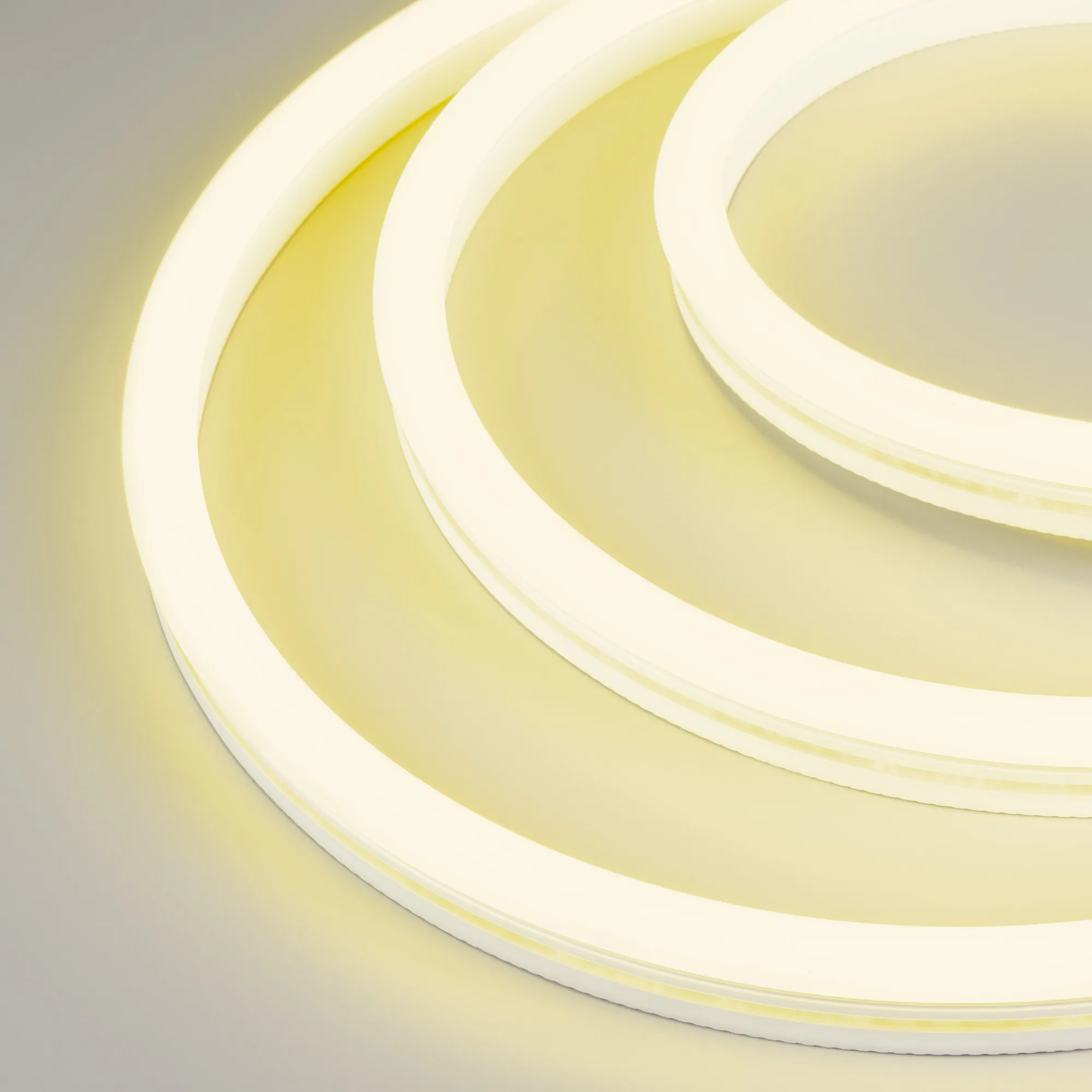Лента герметичная WAVE-SIDE-A120-12x25mm 230V Yellow (12 W/m, IP67, 50m, wire x2) (Arlight, Грибовидная форма) - изображение товара