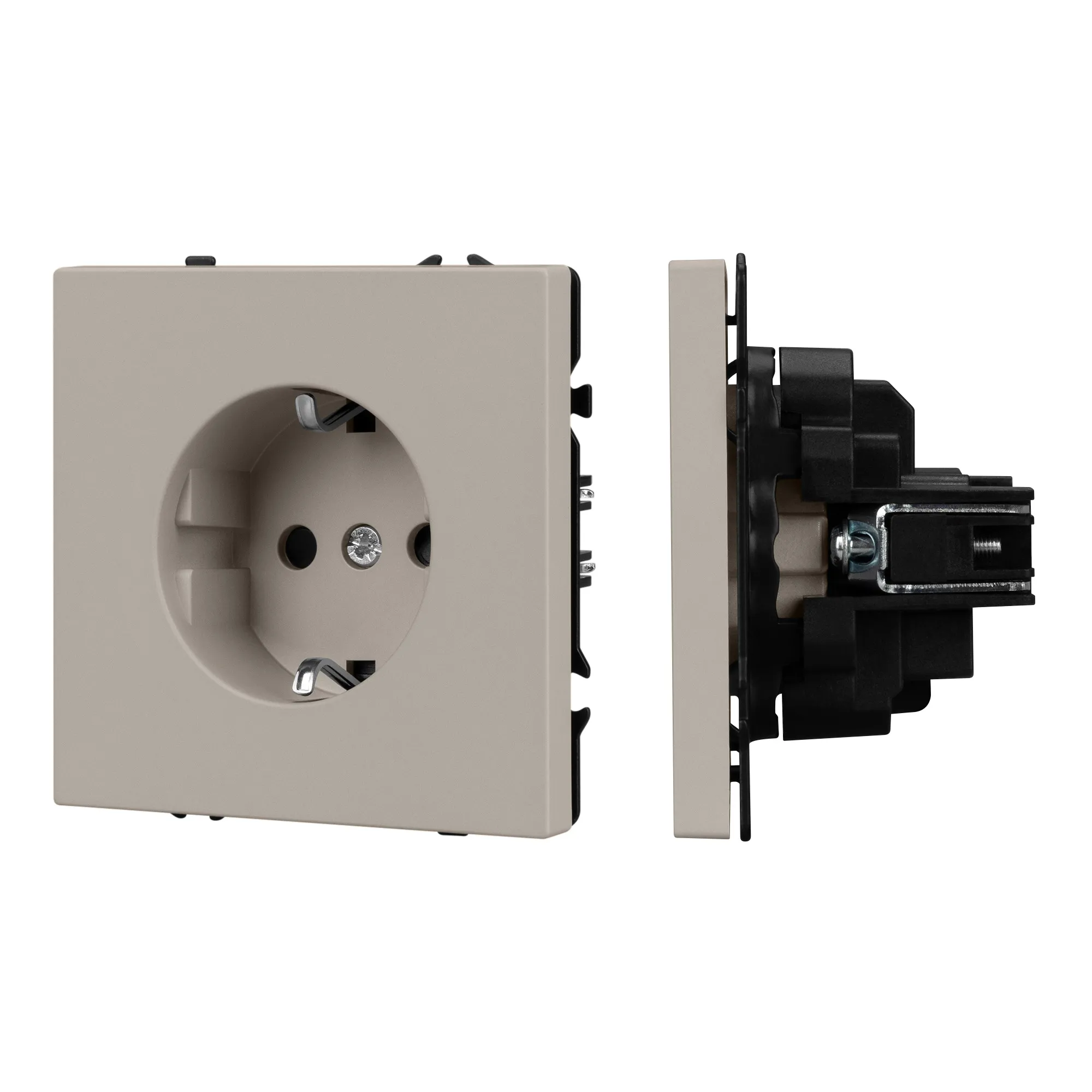 Механизм электрической розетки SCT-NOBE-MEU1-SFPL-CA (230V, 16A) (Arlight, Кашемир)
