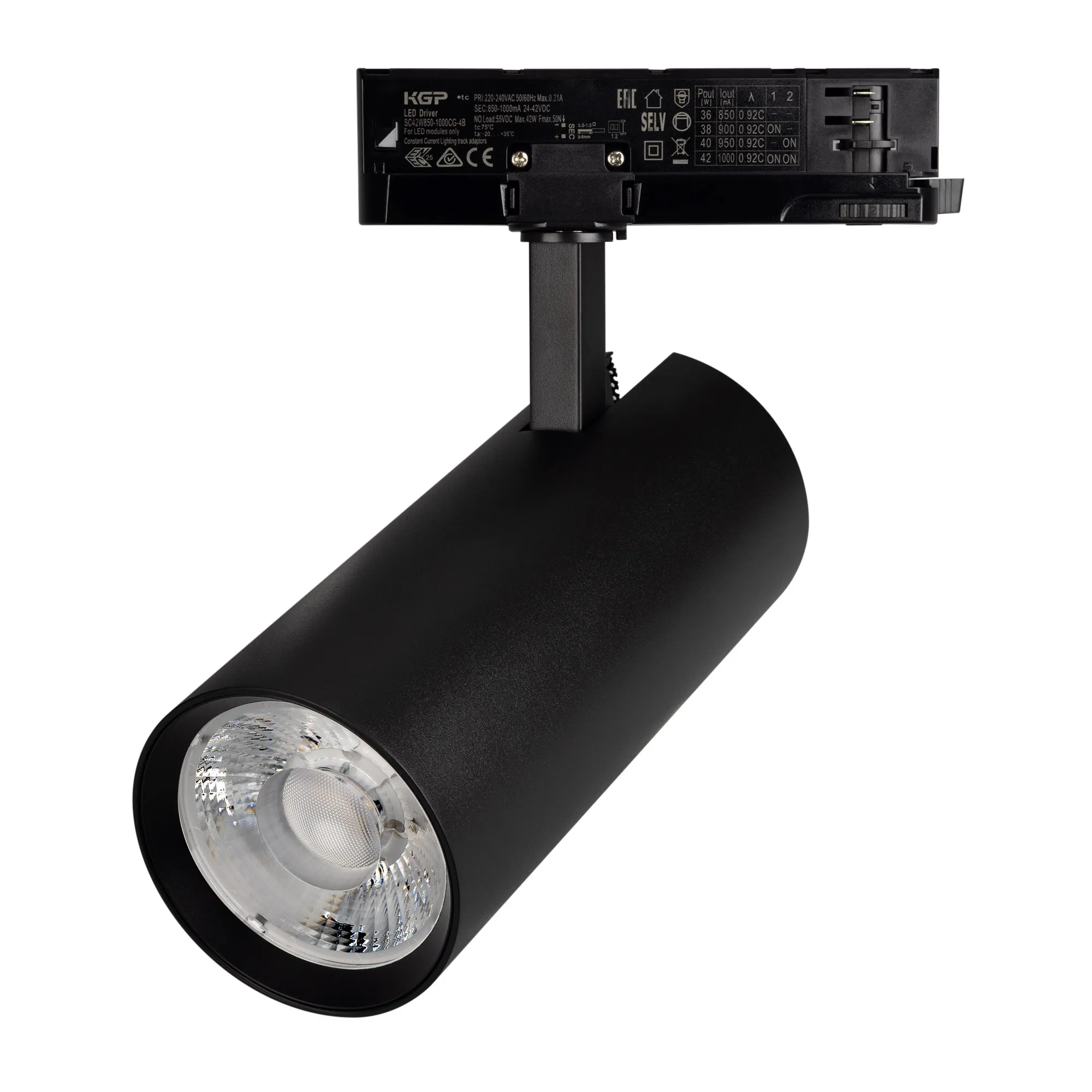 Светильник LGD-GERA-4TR-R90-40W Warm3000 (BK, 24 deg, 230V) (Arlight, IP20 Металл, 5 лет)