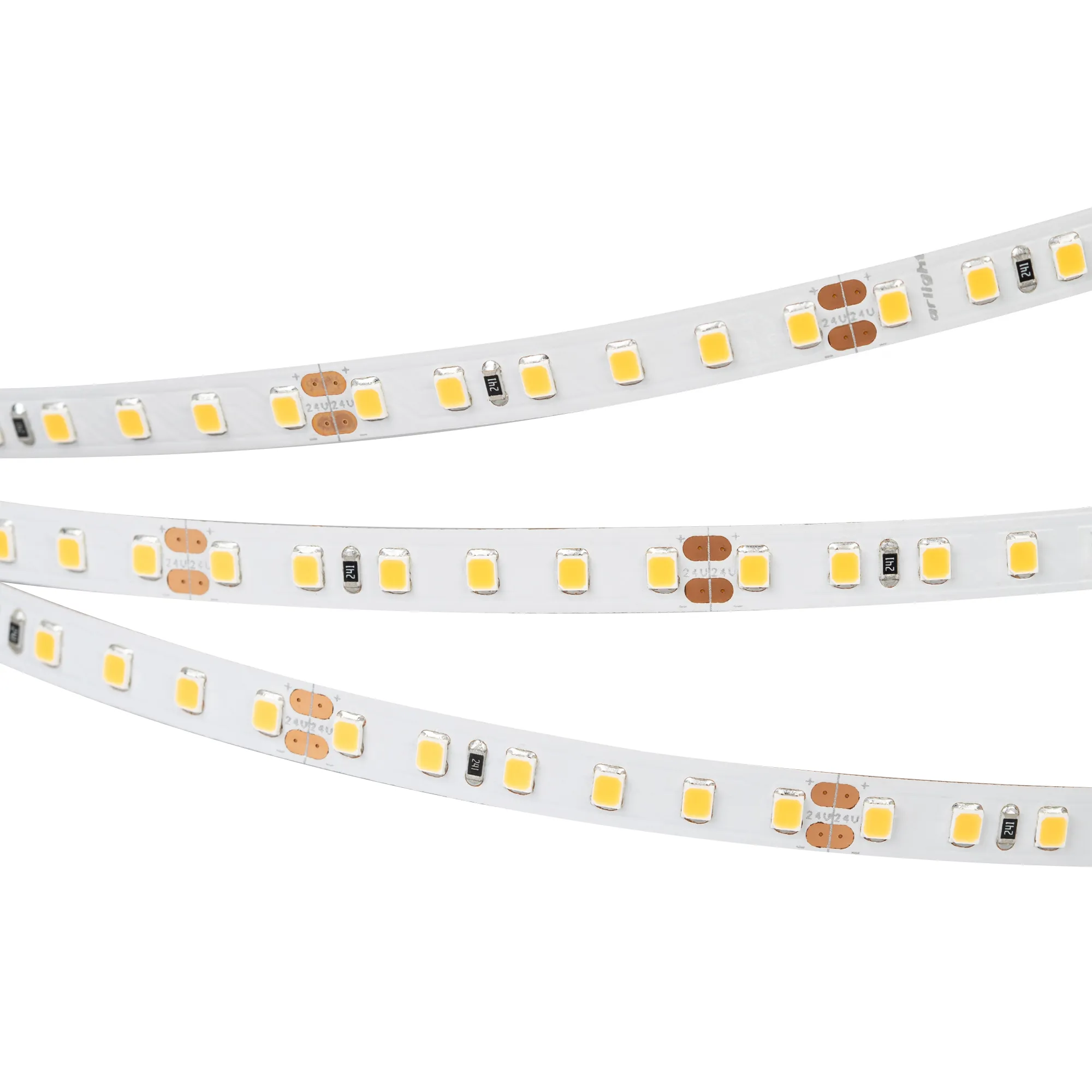 Лента светодиодная RT 2-5000 24V Warm2700 2x (2835, 600 LED, CRI98) (Arlight, 14.4 Вт/м, IP20)