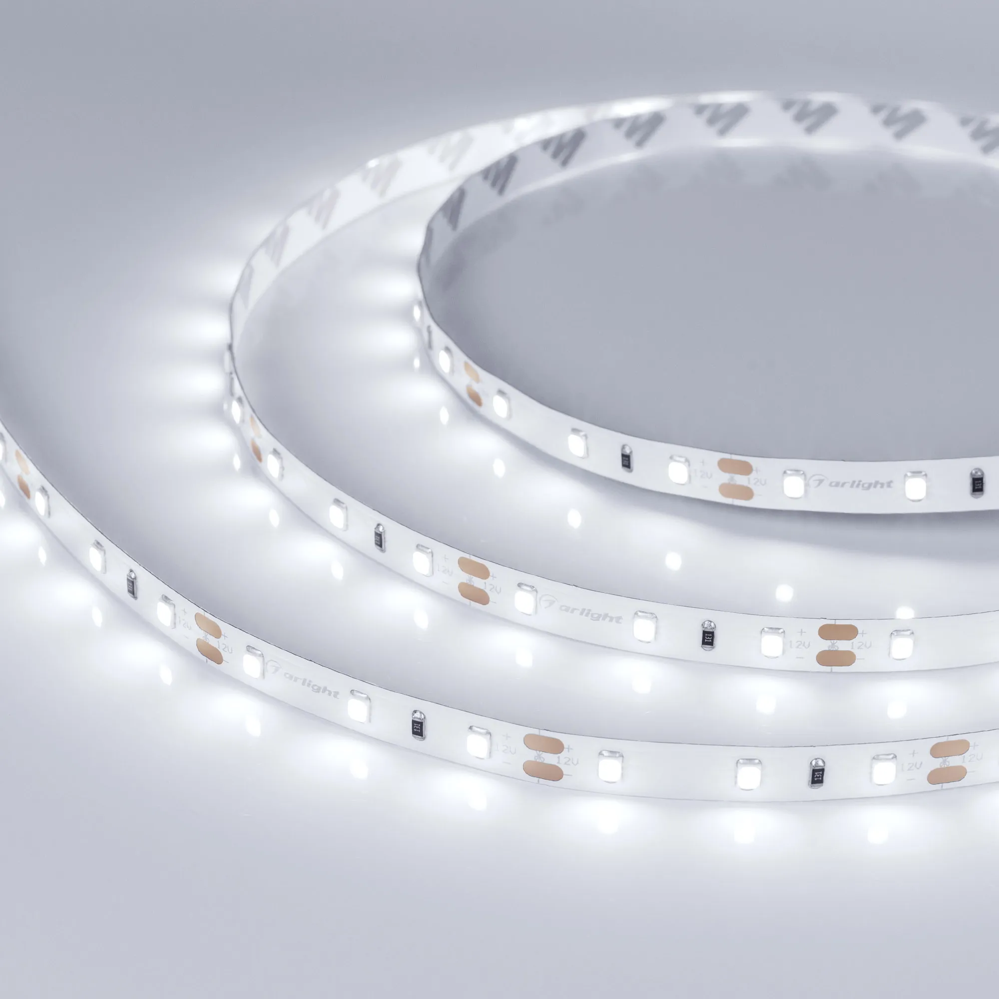 Лента светодиодная RT-A60-8mm 12V White6000 (7.2 W/m, IP20, 2835, 5m) (Arlight, Открытый) - изображение товара