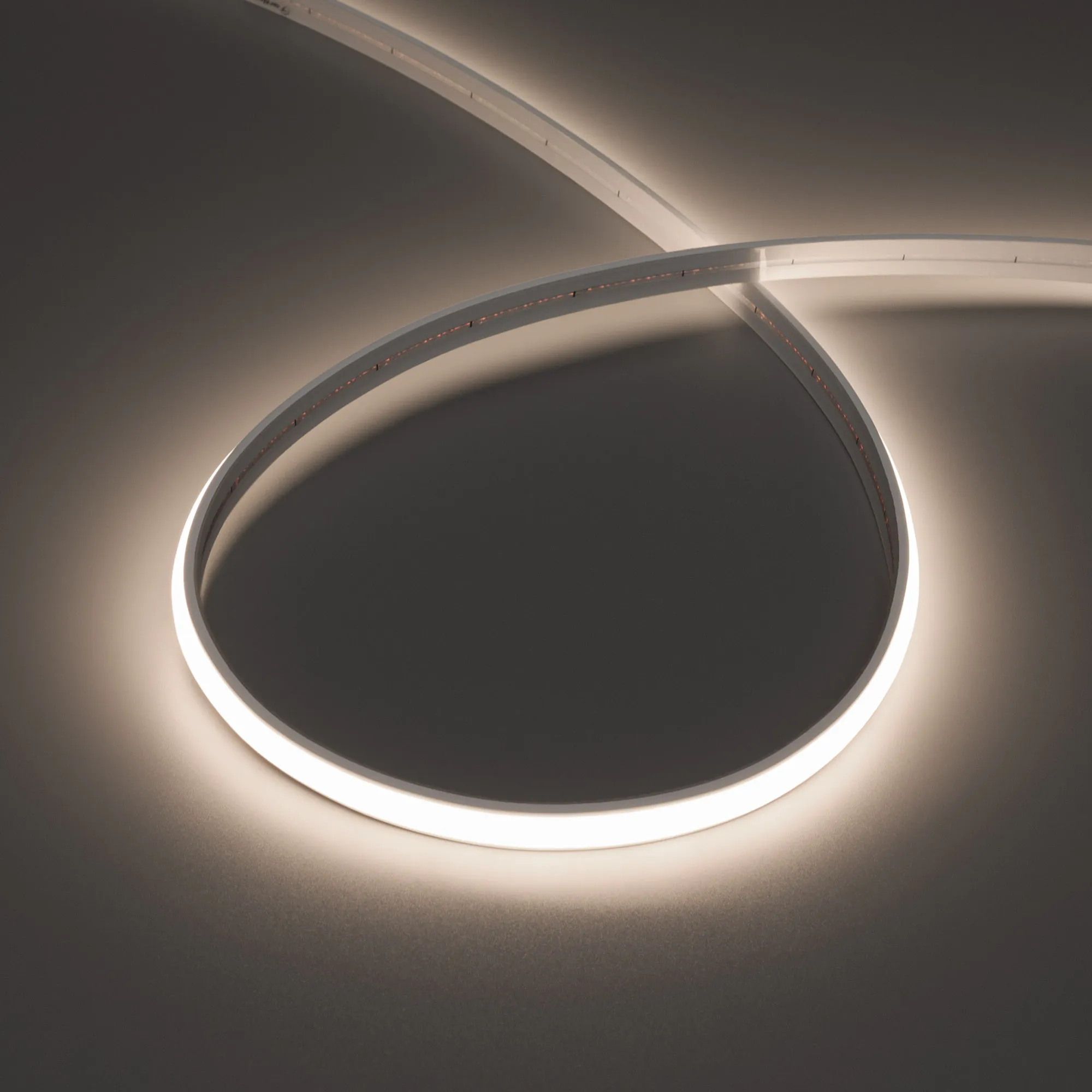 Лента светодиодная герметичная MOONLIGHT-TOP-X544-10x5mm 24V Day4300 (10 W/m, IP65, 5m, wire x1) (Arlight, Вывод прямой, 3 года)