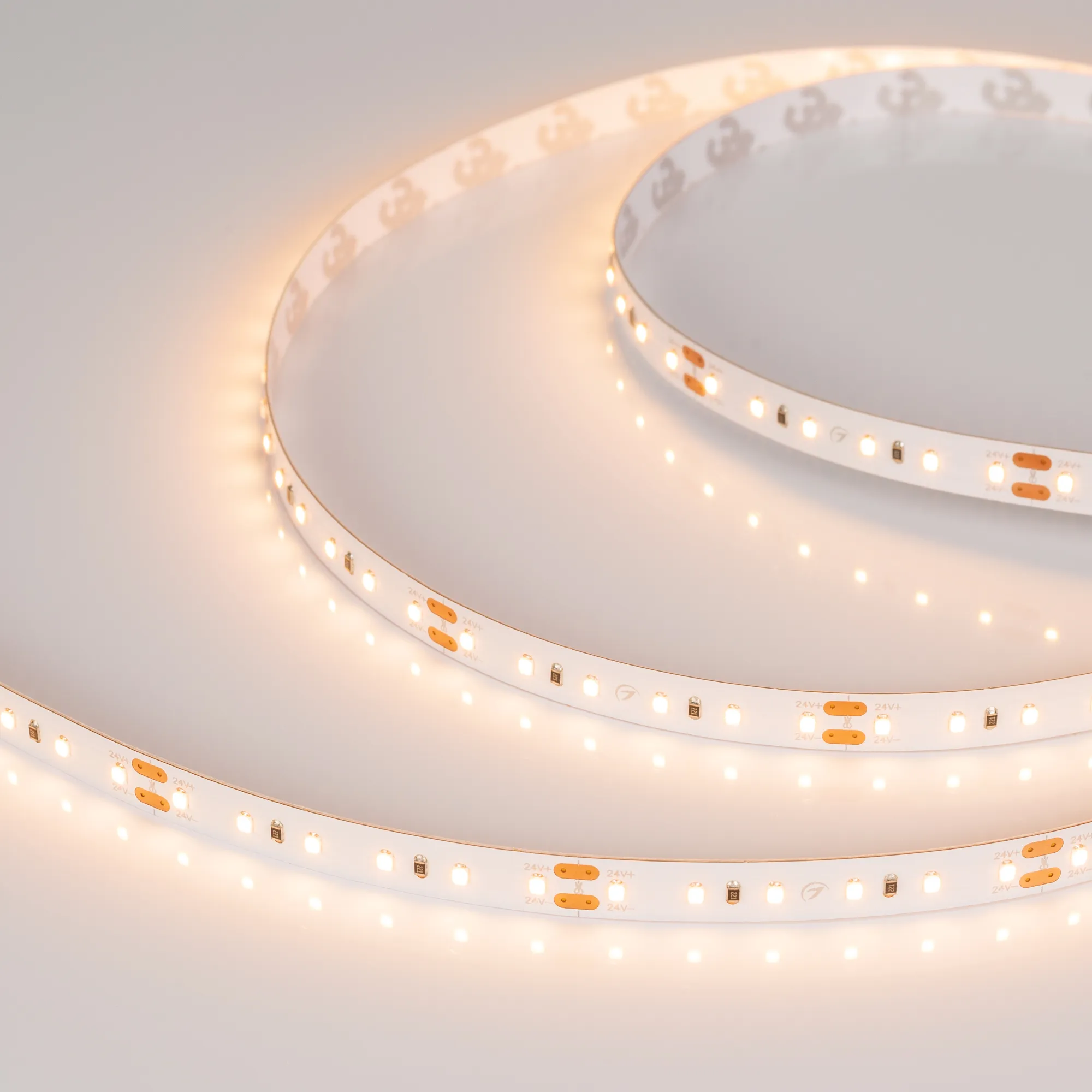 Лента светодиодная MICROLED-M120-8mm 24V Warm3000 (6.5 W/m, IP20, 2216, 5m) (Arlight, Открытый) - изображение товара