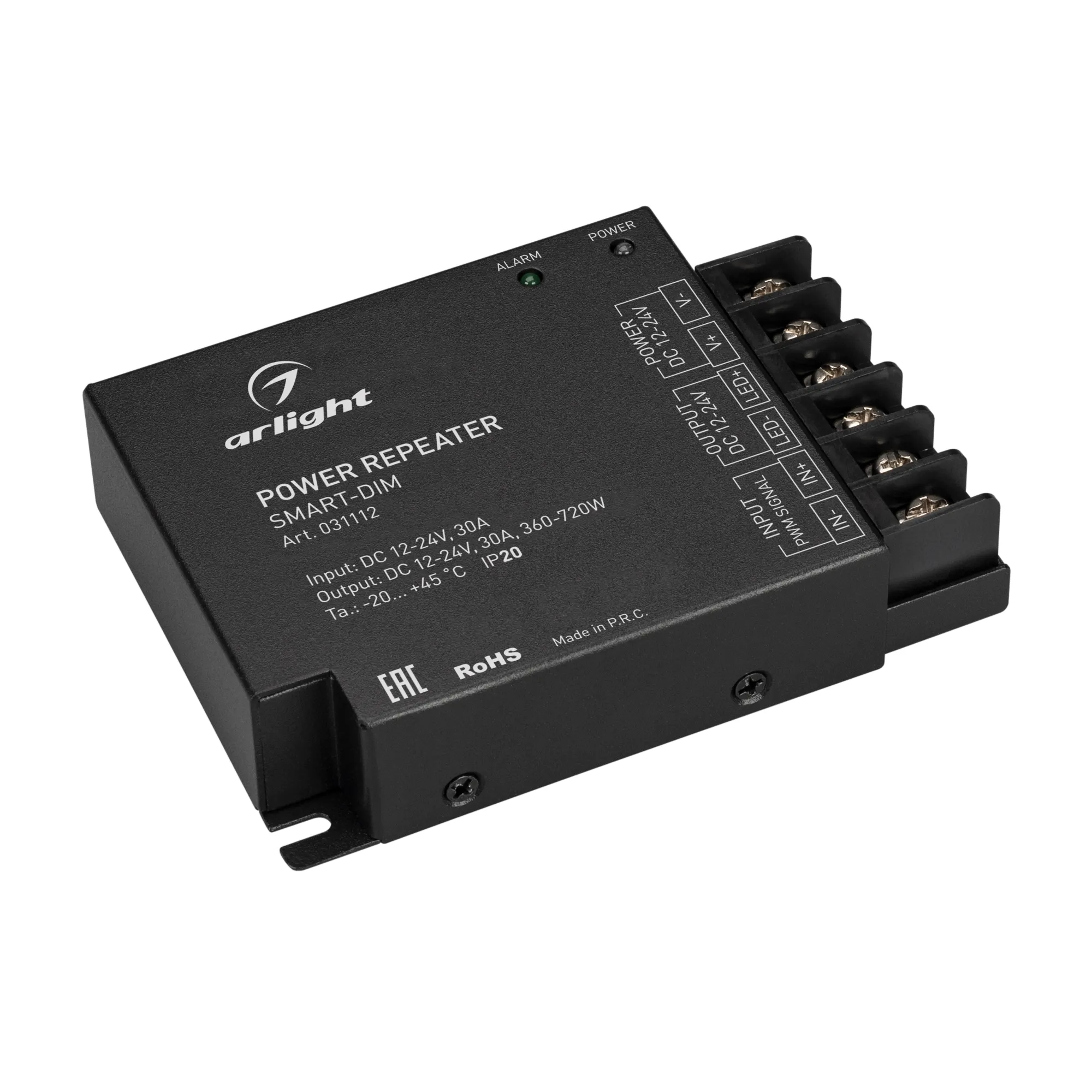 Усилитель SMART-DIM (12-24V, 1x30A) (Arlight, IP20 Металл, 5 лет) - изображение товара