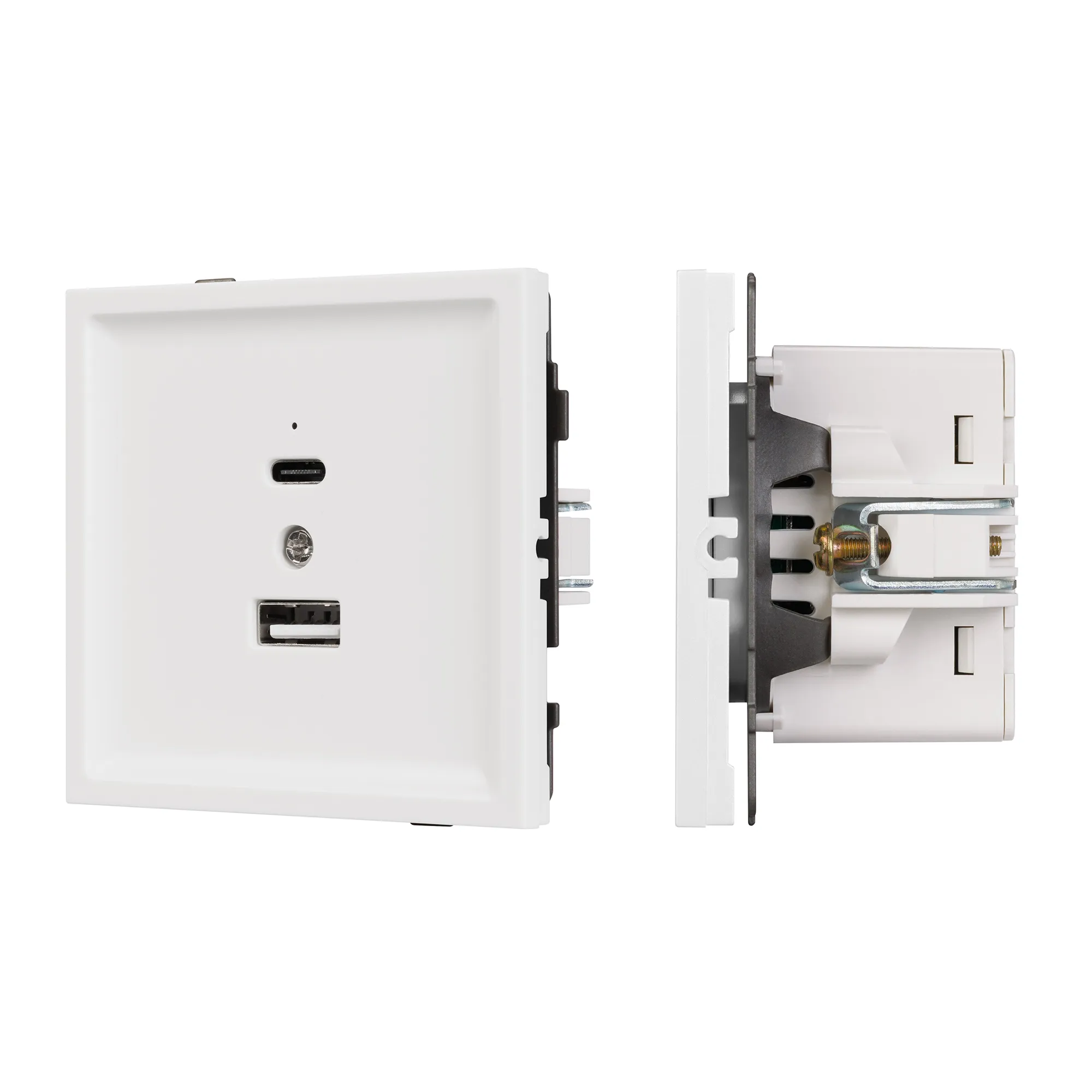 Механизм USB розетки SCT-TENDO-MUAC-SFPL-WH (5V, 3A, QC3) (Arlight, -)