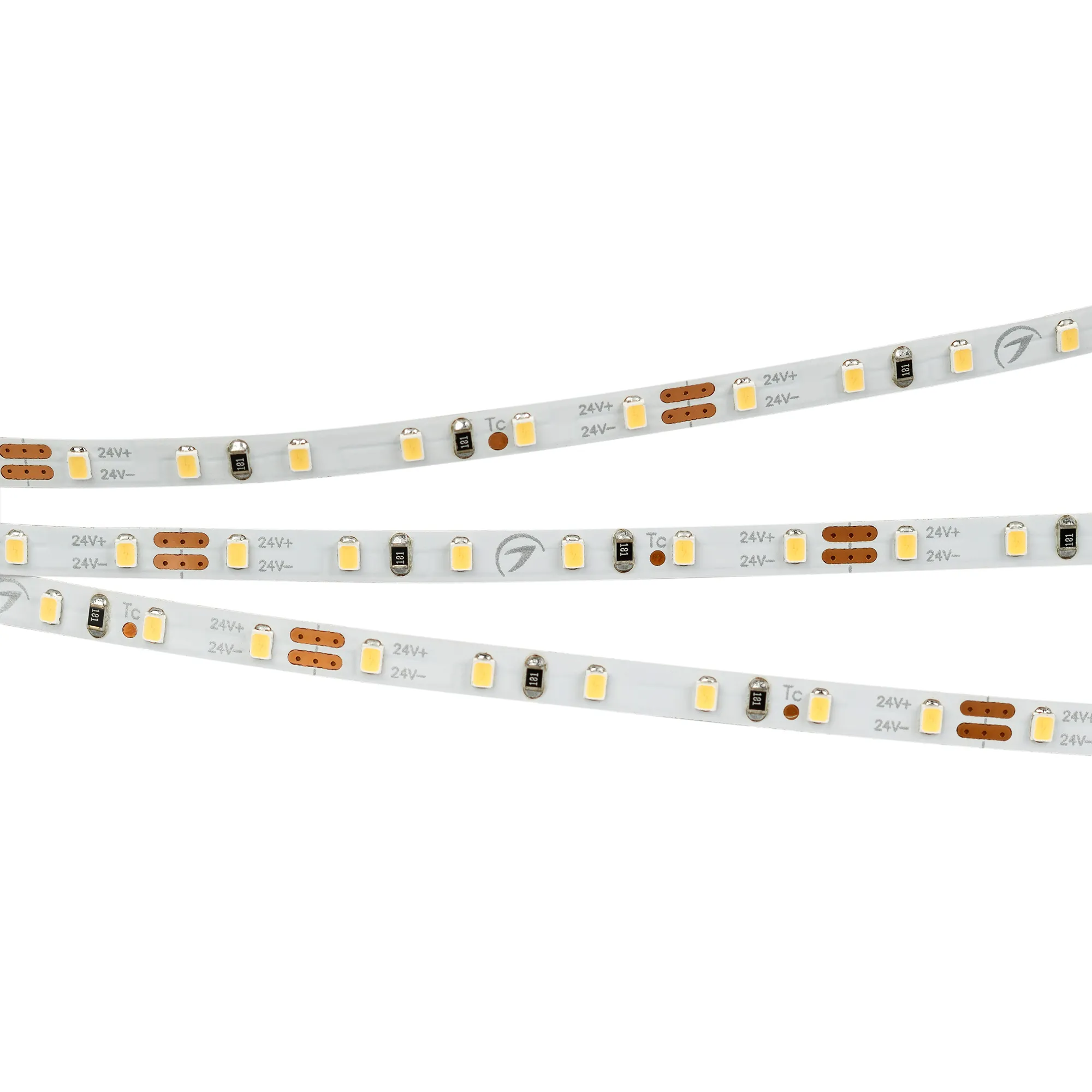 Лента светодиодная MICROLED-5000 24V Warm2700 4mm (2216, 120 LED/m, LUX) (Arlight, 9.6 Вт/м, IP20)