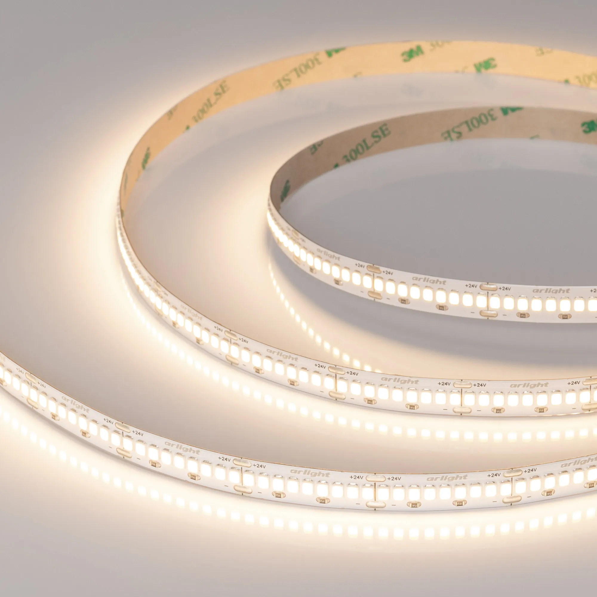 Лента ULTRA-A288-10mm 24V Warm3000 (17 W/m, IP20, 5m) (Arlight, высок.эфф.200 лм/Вт) - изображение товара