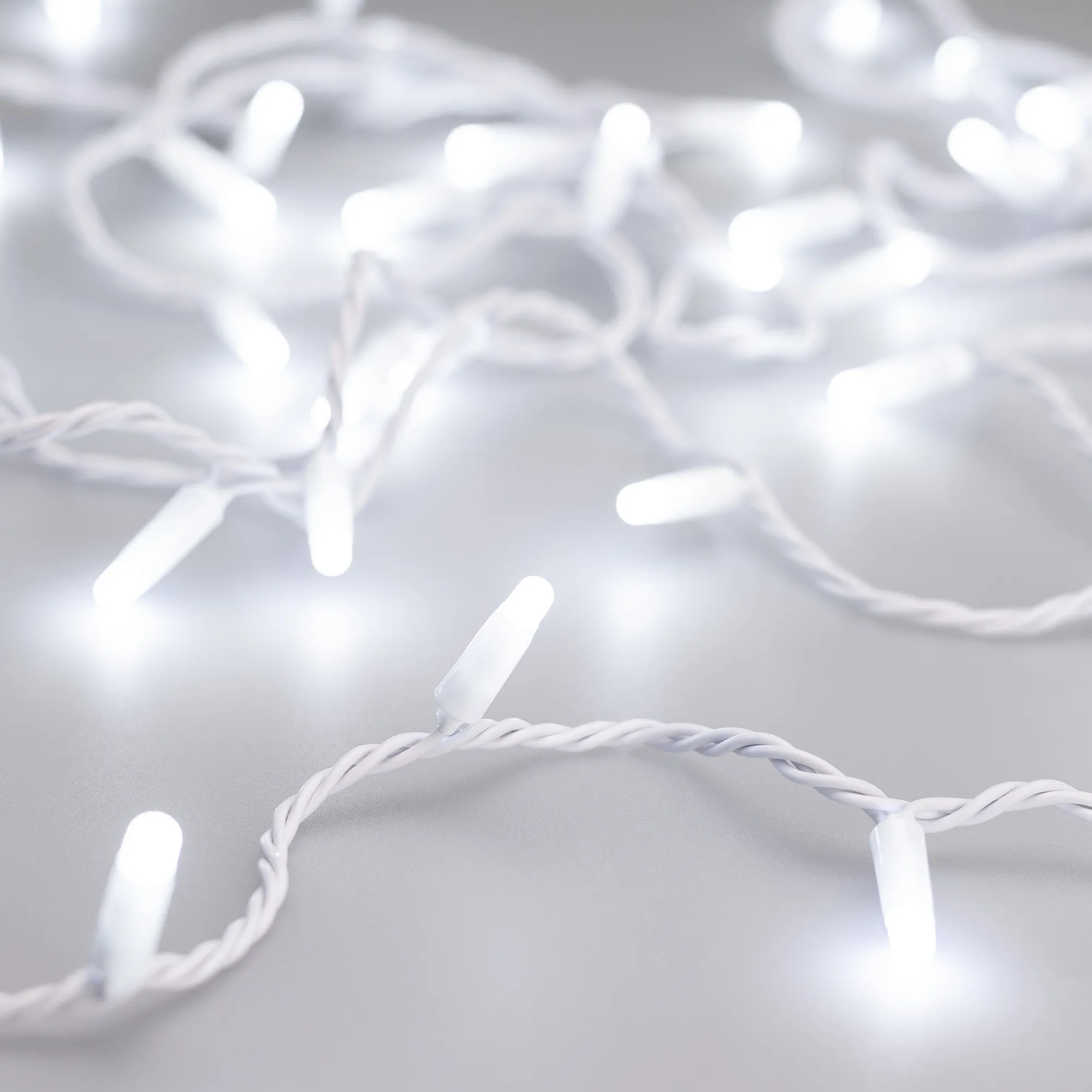Светодиодная гирлянда ARD-STRING-CLASSIC-1000-WHITE-100LED-MILK-PULSE White (230V, 7W) (Ardecoled, IP65) - изображение товара