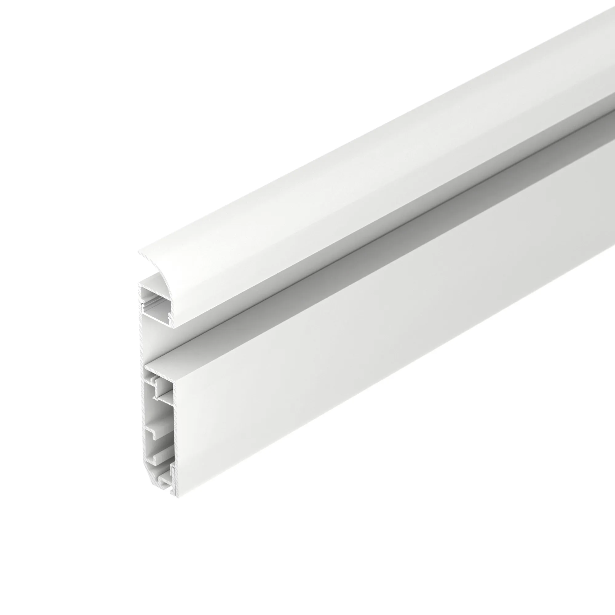 Профиль PLINTUS-H80-2000 WHITE (Arlight, Алюминий) - изображение товара