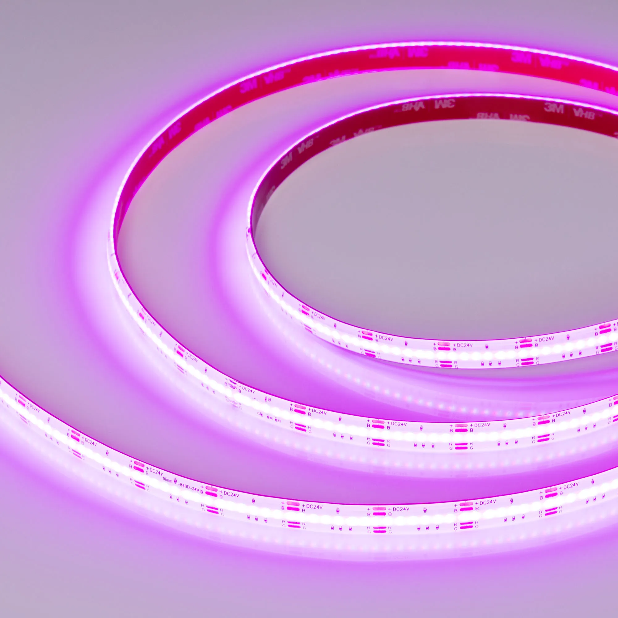 Лента светодиодная герметичная COB-SE-X840-10mm 24V RGB (16 W/m, IP65, CSP, 5m) (Arlight, -) - изображение товара