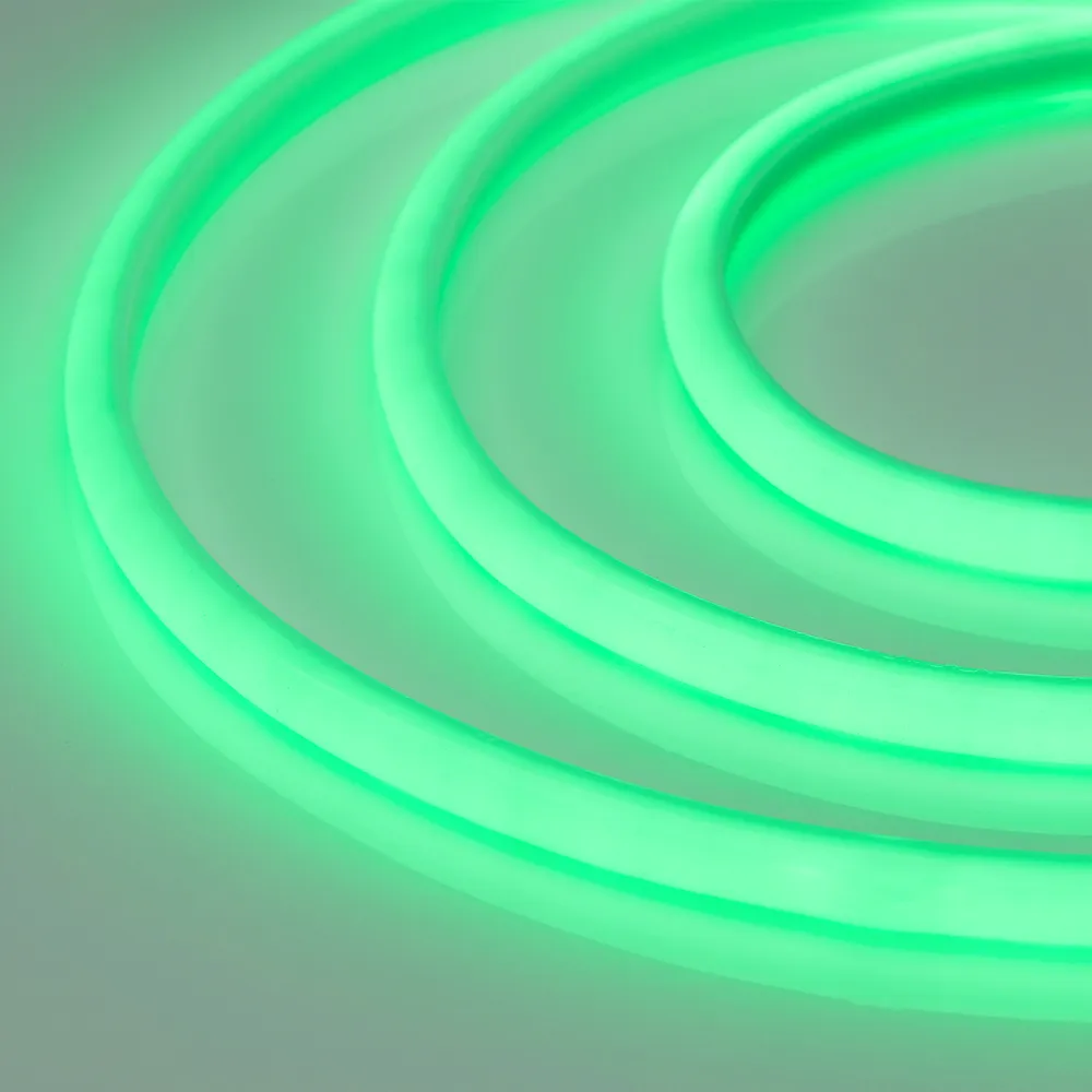 Лента светодиодная RTW-5000PWT 24V Green 13mm (2835, 180 LED/m, High Temp) (Arlight, 14.4 Вт/м, IP68) - изображение товара