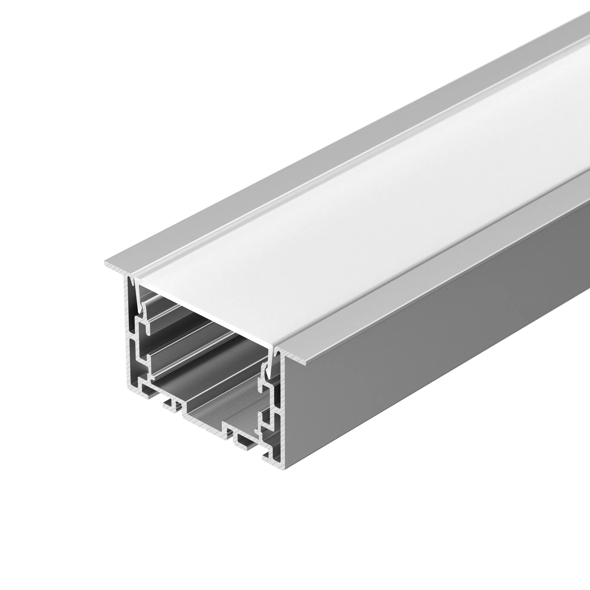 Профиль с экраном S2-LINIA69-F-2500 ANOD+OPAL (Arlight, Алюминий) - изображение товара