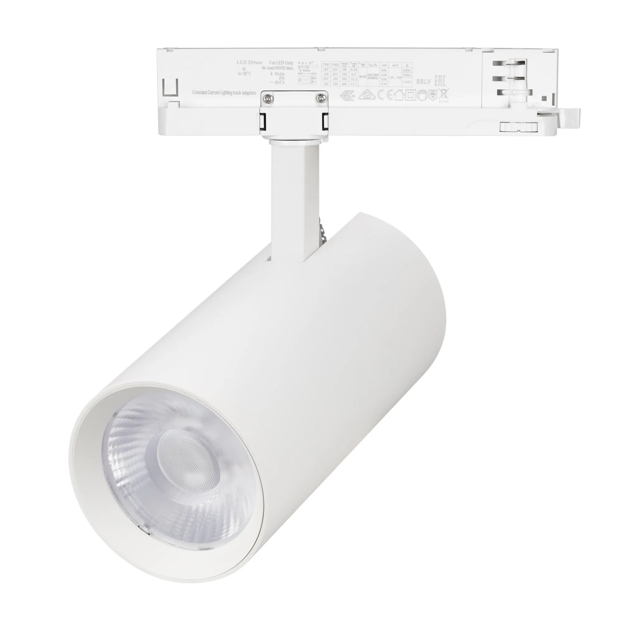 Светильник LGD-GERA-4TR-R90-30W Warm3000 (WH, 55 deg, 230V, DALI) (Arlight, IP20 Металл, 5 лет)